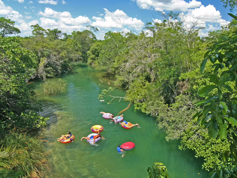 Área natural com visitantes